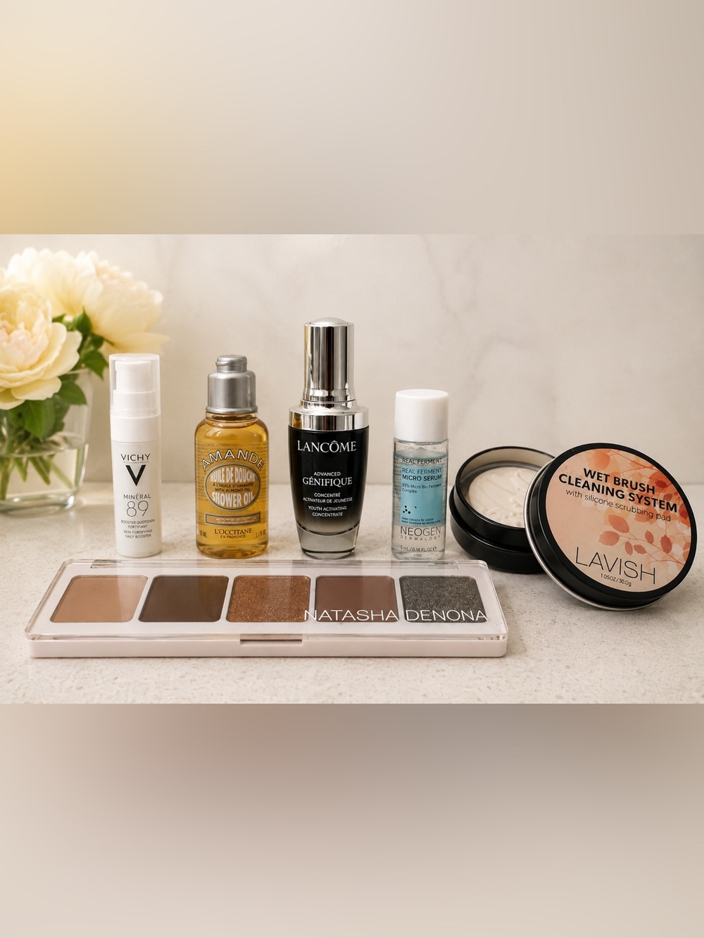 6 PC Beauty & Skincare Bundle Lancôme Vichy L’Occitane